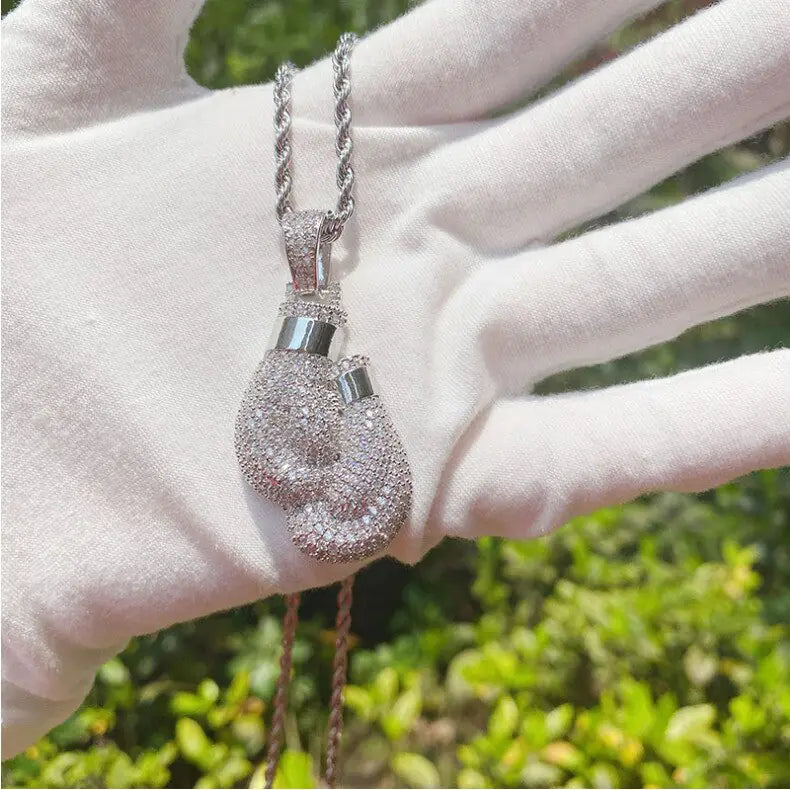 Boxing Gloves Pendant Necklace