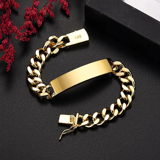 18K Gold Chain Bracelet